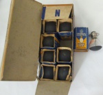 Colecionismo Caixa com dez lâmpadas para auto, General Eletric.  Medida da caixa: 2x9x6 cm