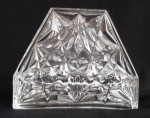 Porta guardanapo em vidro trabalhado - Medidas: 13x5x10 cm