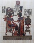 Pergaminho Egípcio med39x29 , medida com moldura 54x43.