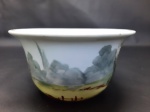 LIMOGES - Bowl em porcelana pintada a mão. MED.: 6cm x 11 diâmetro. Fio de cabelo.