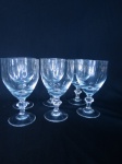 Conjunto de 6 taças em cristal Strauss para vinho branco. Altura:12,5cm.