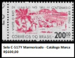 MARMORIZADO SELO RHM C-517Y  - Catálogo Marca R$ 150,00 - SELO EM  ESTADO MINT  DE CONSERVAÇÃO