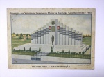 MILITARIA - Revolução de 32, raro bônus da construção do mausoléu de Campinas no formato de um postal, entregue aos doadores  da arrecadação de fundos para o referido monumento.