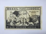 MILITARIA - REVOLUÇÃO DE 32, postal original de época com propaganda política. Não é a reprodução da caixa editada em 1982.