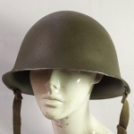 Militaria - Capacete do Exército Francês, datado de 1959, feito em aço sem o liner.