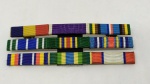 Militaria - Barrete de Medalhas Americanas, com o Ribbon da Medalha Purple Heart - 04