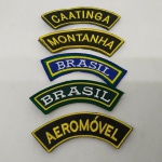 Militaria - Lote com 05 Patches de ombro do Exército Brasileiro - 24 