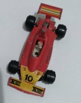 Miniatura Vintage Yatming Ferrari 312 b3  nº 1310  #10  escala 1:64 -  item de coleção sem embalagem  no estado