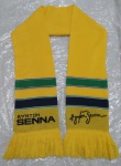 Cachecol Ayrton Senna  100% acrílico  135 cm de comprimento X 16 cm de largura aproximadamente (sem a franja) -  mba sport - produzido na Alemanha  item de coleção manuseado muito bem conservado
