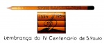Colecionismo - Lápis de publicidade, manufaturado durante as comemorações do IV Centenário da Cidade de São Paulo, em 1954. Lápis em bom estado de conservação, medindo 17,8 cm.