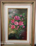 Quadro - SOLANGE - 1984 -` Rosas Rosas `  - OST - ACID - Mede : CM 53 x 75 cm e SM 30 x 50 cm .
