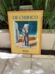 Quadro com poster "De Chirico", com moldura em madeira e vidro frontal. Medindo a moldura 84cm x 63cm.