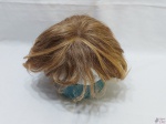 Topo de cabelo / Peruca  curta de cabelo humano natural na cor castanho claro