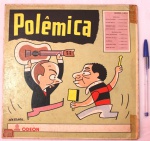 Long play 33 RPM Polêmica, por Noel Rosa e Wilson Batista, capa produzida por Nassará, década de 50.