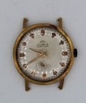 Mondaine - caixa de relógio de pulso, suiço, em ouro 18k, contrastado 750ml, sem funcionar, diâmetro 40 mm. Peso total 20,4 gr.