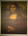 DA VINCI, Leonardo - Mona Lisa, Reprodução da tela original exposta no Museu do Louvre. Acervo da Enciclopédia dos Museus - Barsa, med. 60 x 50 cm.