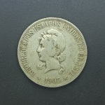 Moeda de 1000 Réis 1907 Prata .900 em Excelente Estado de Conservação