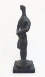 SONIA EBLING, Graça - Escultura em bronze - 34x13 cm - Assinatura na peça