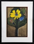ALDEMIR MARTINS, Flores - Gicleé  - 52 x 36 cm - ACID (Com documento de autenticidade)