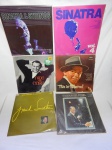 Seis  LPs de Frank Sinatra: "This is Sinatra", "Francis Albert Sinatra & Antonio Carlos Jobim", "Vol. 4", coletânea "Série Autógrafos de Sucesso", "Sinatra & Strings" e "Nice n' Easy" Importado.