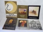 LIVRO (6) - Seis catálogos de arte diversos: "IIIº Salão Nacional de Arte", "Myriam Medeiros", "Fernando Coelho", "Carlos Bracher - O Rio de Mim" e "Museu de Arte de São Paulo Assis Chateaubriand em Brasília". Marcas do tempo.