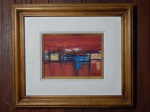 WELLINGTON - "Alagados", óleo sobre tela, assinado, 16 x 22cm. Moldura em madeira 39 x 45cm.