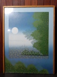 ROBERTO FEITOSA (Rio, 1943) - "Paisagem estrelada", seigrafia, tiragem 51/100, assinada a lápis pelo artista, 67 x 59cm. Moldura no estado.