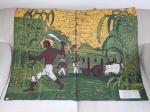 COOPOLÉ BATIK - "Cortadores de cana" tecido pintado com a técnica Batik, 82 x 100cm. O Coopolé Batik, está entre os melhores "Batik" do mundo. Sem moldura.