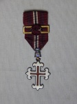 MILITARIA - "Ordem Militar de Nosso Senhor Jesus Cristo" grau Oficial, prata e esmalte, ordem honorífica portuguesa concedida por destacados serviços prestados no exercício das funções em cargos de soberania ou Administração Pública.