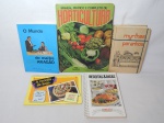 LIVRO (5) - Cinco livros sobre culinária: "Manual Prático e Completo de Horticultura", Receitas Culinárias", "O Mundo do Maitre Aragão", "Receita de Hoje" e "Receitas e Dicas".
