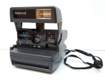 Antiga e revolucionaria maquina fotográfica 636 da Polaroid, funcionando e na caixa, ver fotos.