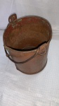 Excelente e antigo balde de cobre pesado 22x20 cm, veja fotos