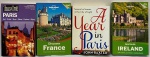 Lote com 4 Guias: TIME OUT PARIS, LONELY PLANET DISCOVER FRANCE, A YEAR IN PARIS e LONELY PLANET DISCOVER IRELAND - Em Inglês