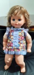 Boneca Mimadinha da estrela, anos 80, sem funcionamento e com roupas, porém não originais. A boneca está em bom estado de conservação.
