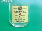 Copo P/ Colecionador Vidro Logo Whisky Seagram's. MEDINDO: 8CM DE ALTURA