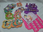 Lote composto de 24 peças de jogo da memória e jogo Cara a Cara com personagens da Disney.