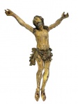 GOA - MONUMENTAL ESCULTURA EM MADEIRA POLICROMADA E DOURADA DE VERTENTE INDO PORTUGUESA. EXPRESSIVA ESCULTURA DE MUITO GRANDE DIMENSÃO! CRISTO VIVO COM CABELOS SINUOSOS QUE LHE CAEM EM CASCATA SOBRE OS OMBROS. O SENDAL É RIQUÍSSIMO COM GRANDE PLANEJAMENTO. OS DETALHES MORFOLÓGICOS SÃO IMPRESSIONANTES.  70 X 54 CMNOTA: As imagens indo portuguesas produzidas em Goa atingiram o máximo da perfeição plástica com nível de trabalho europeu. Entretanto percebe-se influência dos parâmetros e cultura local nas feições das imagens. Assim, pode-se perceber por exemplo a presença de olhos amendoados, feições orientais, cabelos sinuosos e tipificação com divindades hindus (assim o Menino Bom Pastor apresenta semelhança com imagens de buda meditando). A produção dessas imagens começou no sec. XVI e ganhou no séc. XVII um grande impulso. São extremamente bonitas e colecionáveis.