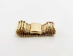H  STERN COLEÇÃO INDIADO - BELO ANEL EM OURO 18 K. MALHA FLEXIVEL. ARO 25, 10,6 G