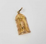 SAGRADO CORAÇÃO DE  JESUS - MEDALHA EM OURO 18K. 3 CM DE ALTURA. 2,2 G