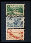 3 SELOS DA SUÍÇA, NOVOS, 1931 (PRÓ JUVENTUDE).