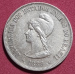MOEDA 500 RÉIS ANO 1889 - PRATA