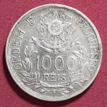 MOEDA 1.000 RÉIS ANO 1913 - MOCINHA ESTRELA LIGADA - PRATA