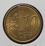 MOEDA  ESPANHA 10 EURO CENT ANO - 2008