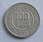 Moeda de 100 réis, ano 1933, SOB