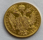 Moeda em ouro (3,5 gr.) 1 Ducado, Austro-húngaro