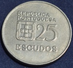 Moeda de Portugal, 25 escudos, ano 1980