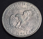 Moeda dos Estados Unidos, One dollar, ano 1971, Liberty Einshower