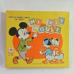 Brinquedo antigo Estrela - Lindo quebra cabeça com tema do rato mais famoso do mundo, O mickey Mouse da disney. Em cubos, contem 20 cubos e 6 fotos. 