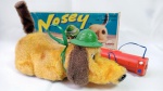 Brinquedo antigo - Lindo cachorro Nosey na caixa original fabricado no Japão pela Mego - Funcionando (veja o vídeo) - A caixa Mede 26cm de comprimento