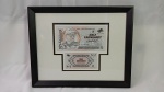 Estupendo quadro com Money art, arte muito comum nos Estados Unidos com o tema do famoso piloto da nascar Dale Earnhardt - Com certificado de autenticidade e image reader da Banknote Art - Quadro mede 38,5x31cm